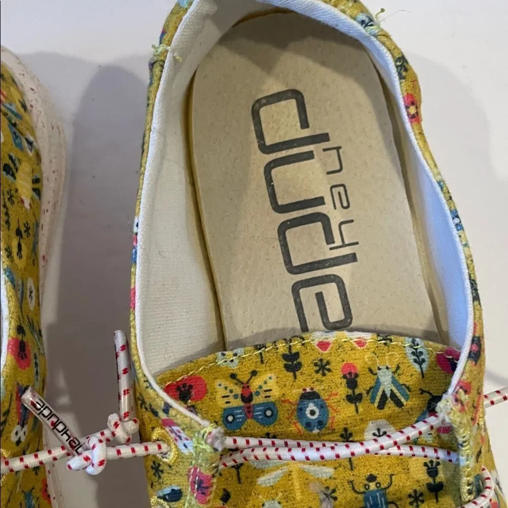 Hey Dude mustard shoes